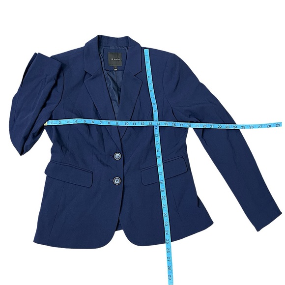 The Limited Women Blue Navy Tailored Fit Blazer with Notched Lapels Size 10 - Picture 5 of 11